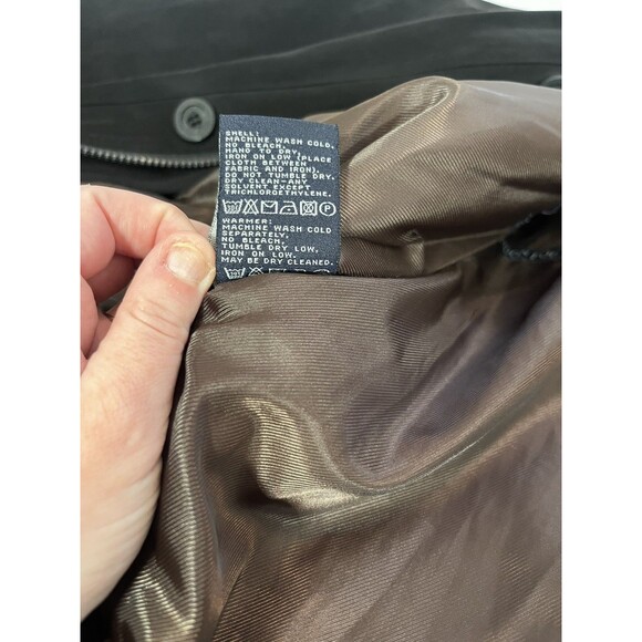 London Fog Men’s Black Zip Coat XL Reg w/ Removable Liner & Nubuck Collar - Picture 14 of 16